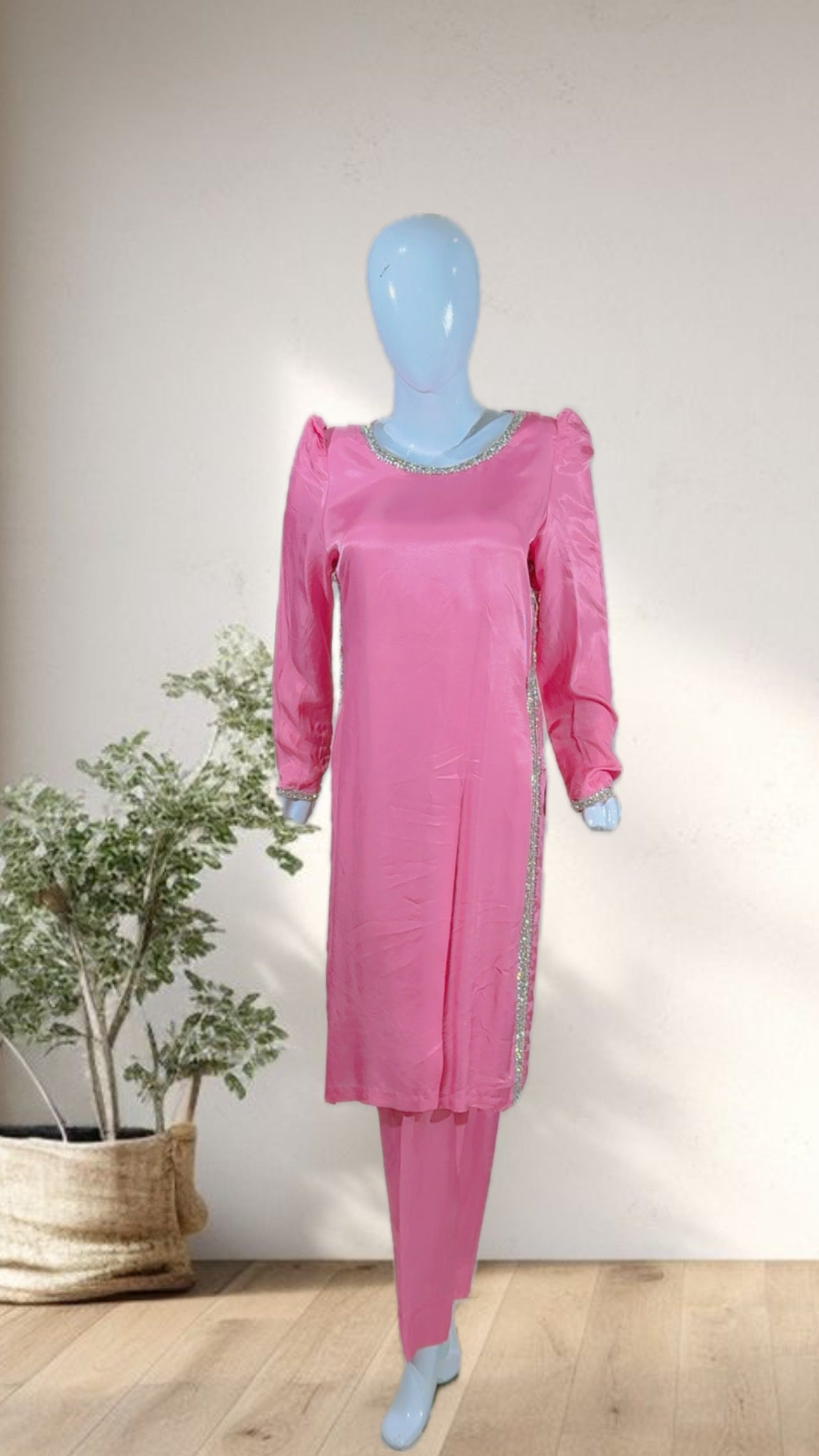 Comfortable 2-Piece Casual Dress – Soft Viscose Silk Fabric
