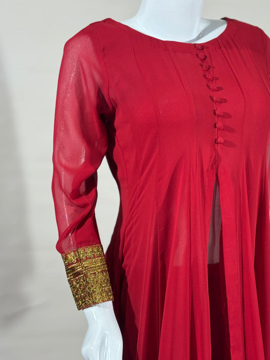 Luxury 1-Piece Party Wear Maxi – Pure Chiffon Elegance and Flow