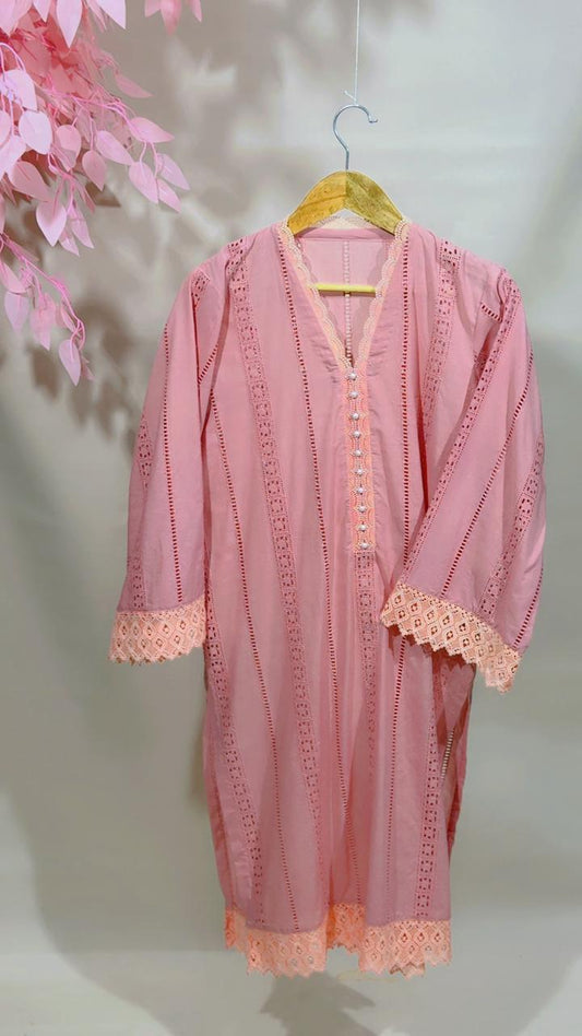 1-Piece Chikankari Lawn Kurti – Premium Embroidered Summer Wear