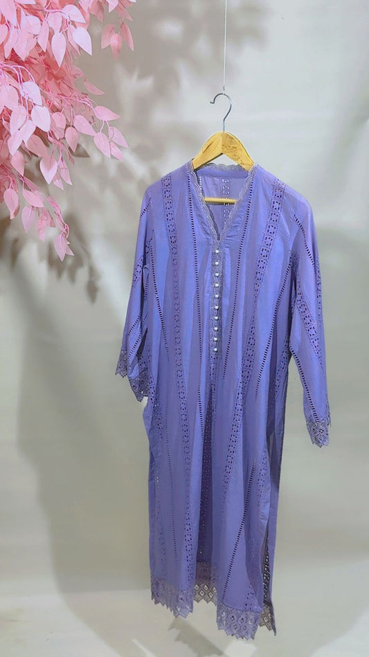 1-Piece Chikankari Lawn Kurti – Premium Embroidered Summer Wear