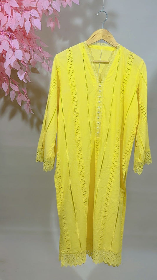 1-Piece Chikankari Lawn Kurti – Premium Embroidered Summer Wear