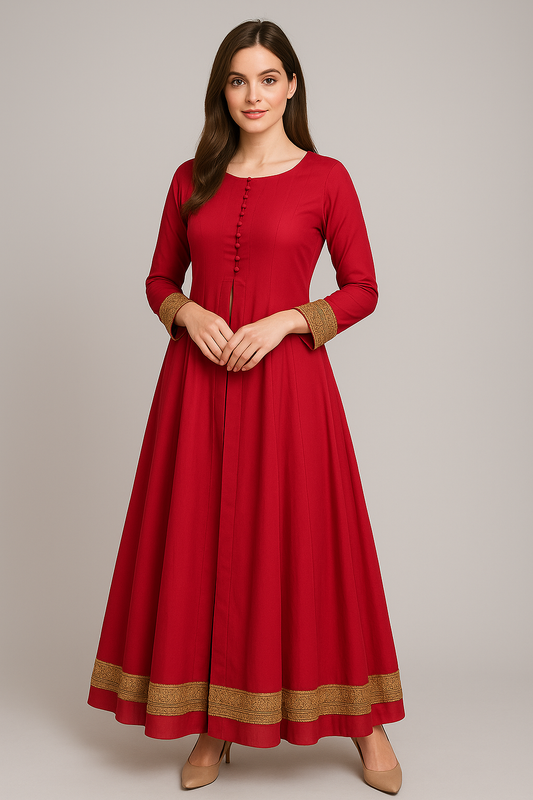 Luxury 1-Piece Party Wear Maxi – Pure Chiffon Elegance and Flow