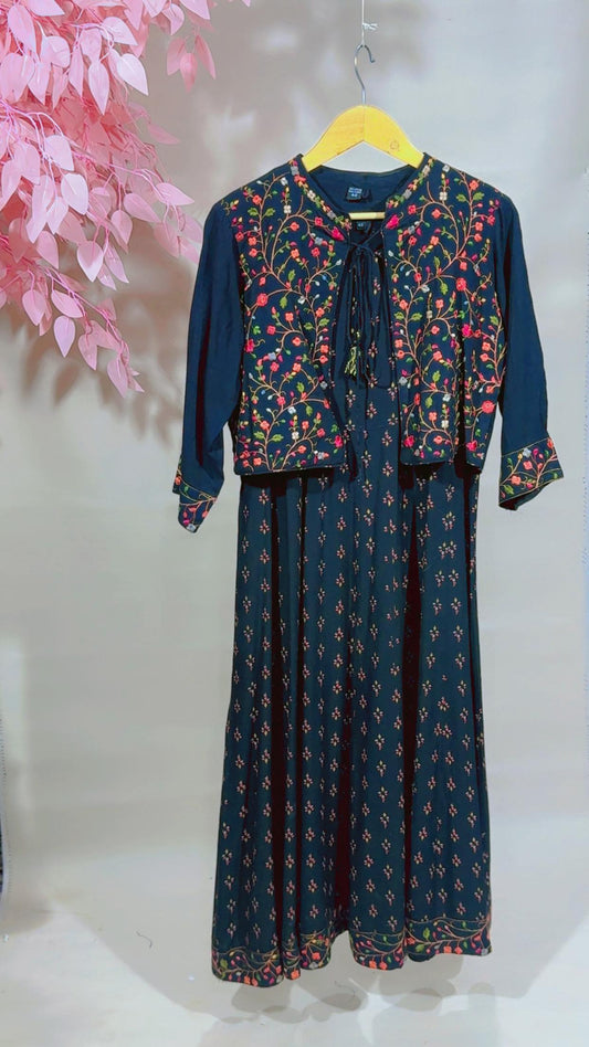 Elegant 1-Piece Printed Lawn Kurti with Stylish Jacket – Summer Collection