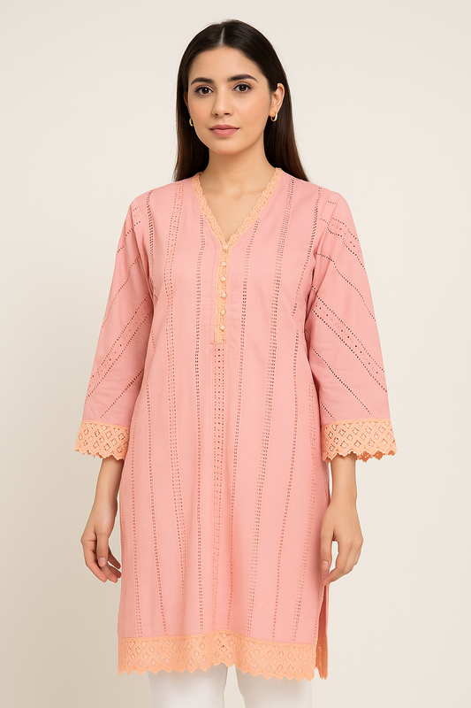 1-Piece Chikankari Lawn Kurti – Premium Embroidered Summer Wear